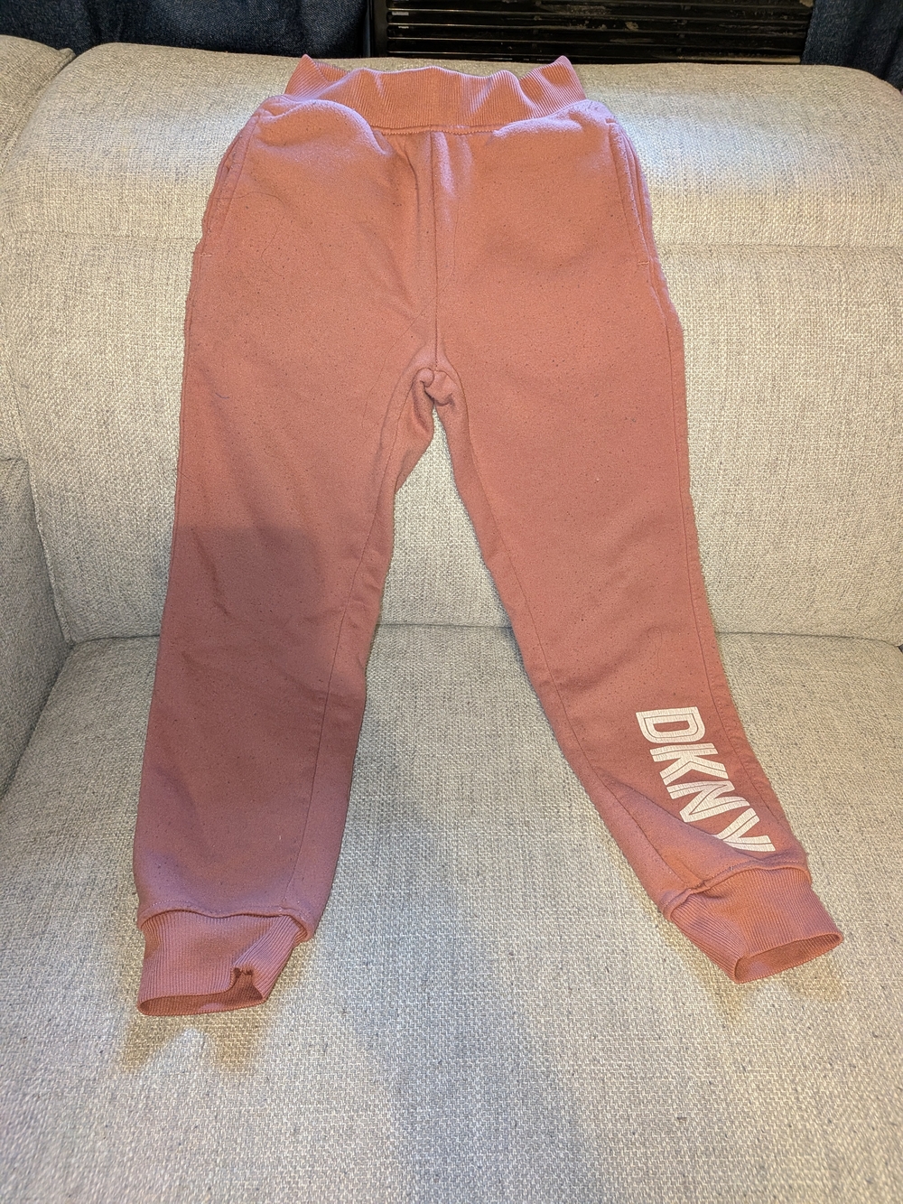 DKNY Girls Dusty Rose Jogger Sweatpants